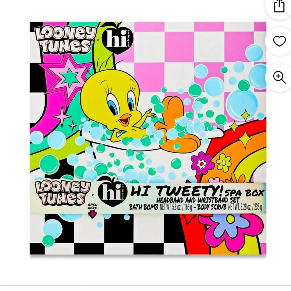 NWT Looney Tunes x Hi Peach Layne Hi Tweety! Spa Box